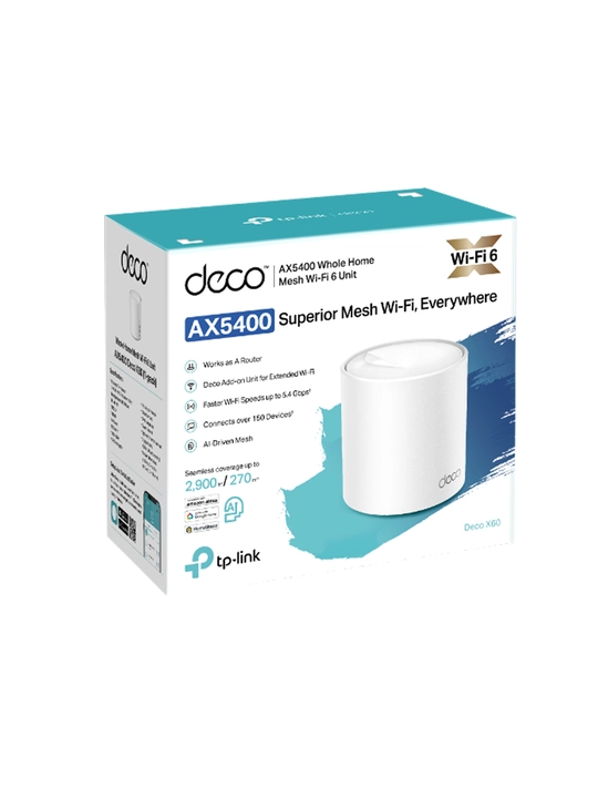 TP-Link Deco X60 Wi-Fi6 Mesh роутер комплект из 1,2 или 3 устройств для расширенный покрытии