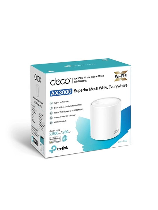 TP-Link Deco X50 Wi-Fi6 Mesh роутер комплект из 1,2 или 3устройств для расширенный покрыти