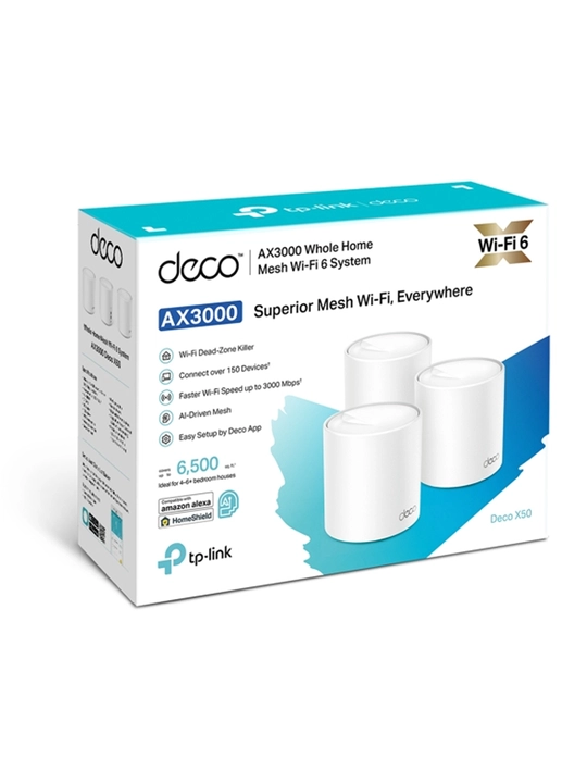 TP-Link Deco X50 Wi-Fi6 Mesh роутер комплект из 1,2 или 3устройств для расширенный покрыти - 