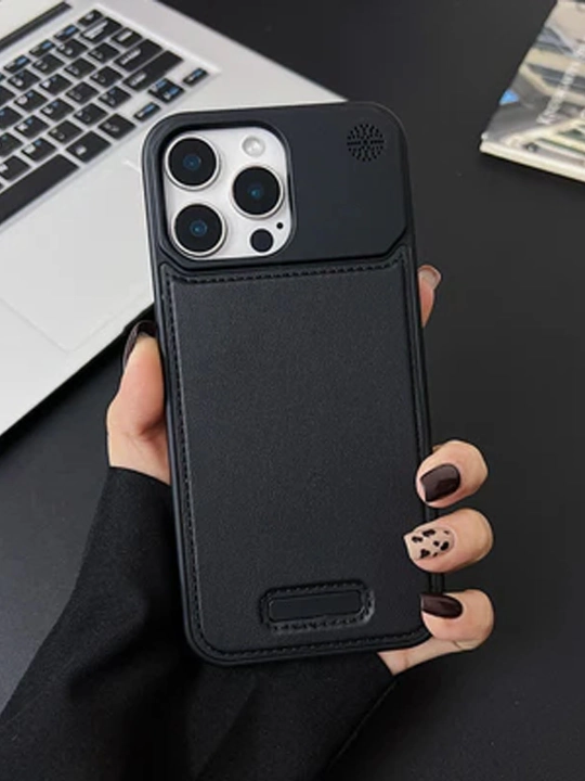 IPhone 11, 12, 13, 14, 15, 16, 17 Pro/Max uchun plastik bilan charm - 