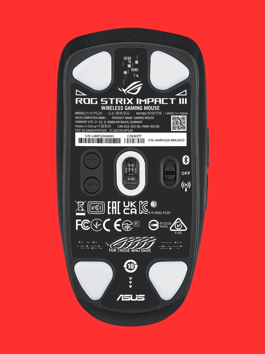 ASUS ROG Strix Impact III Wireless — ультралегкая игровая мышь с сенсором 36 000 DPI