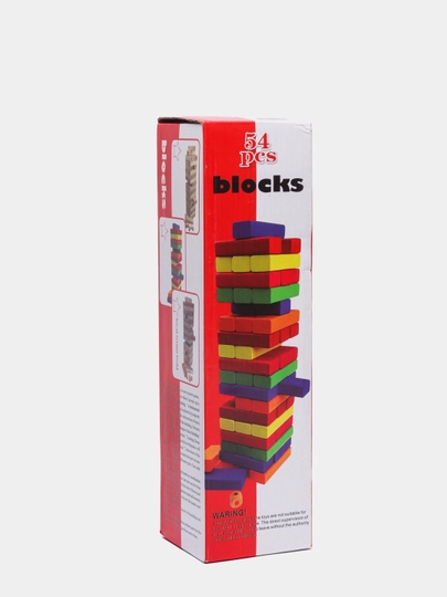Настольная игра Jenga, для развития логики, деревянная, от 3 лет — GENIOUS-ZUKKO41