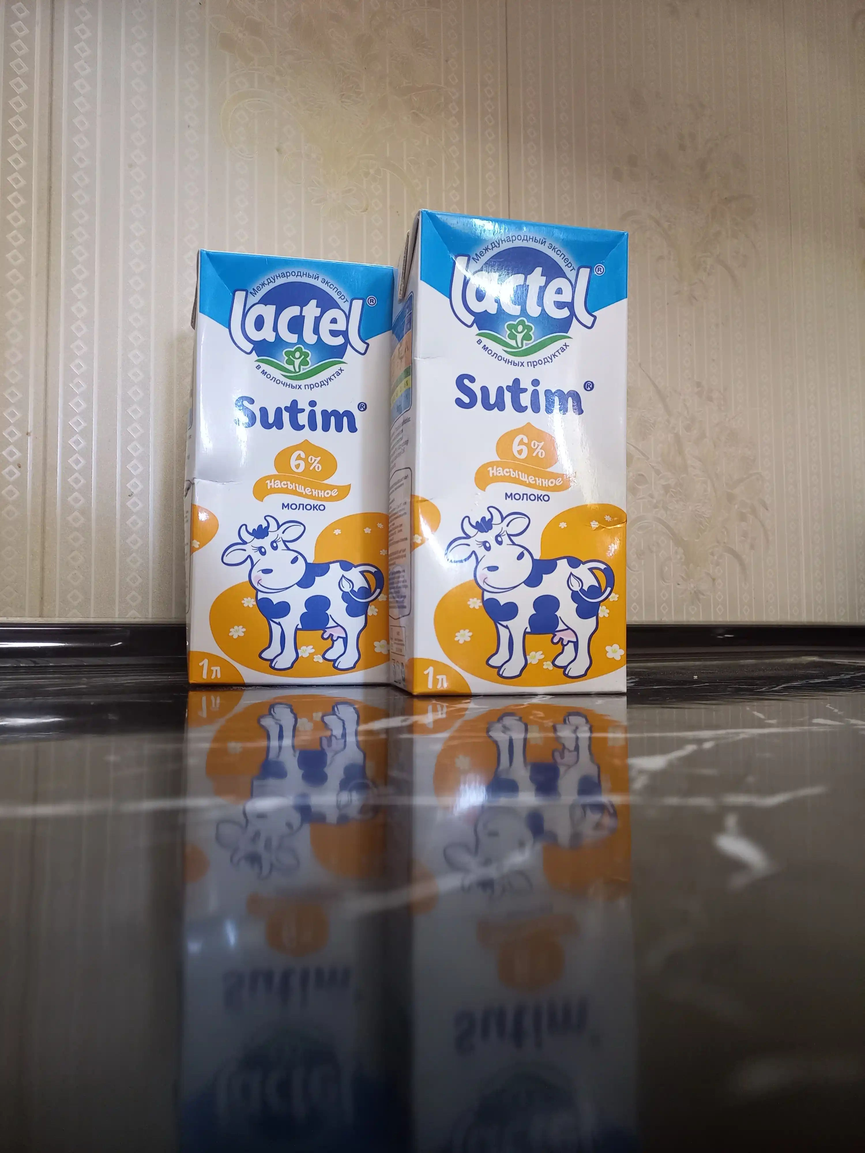 Sut LACTEL SUTIM 6%, ultrapasterizatsiyalangan, 1 litr