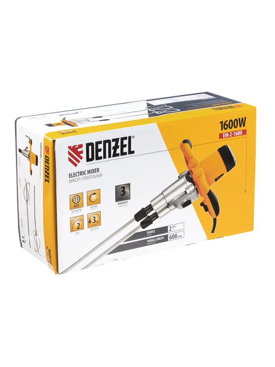 DENZEL EM-2-1600 qurilish mikseri, 1600 Vt, model 27911