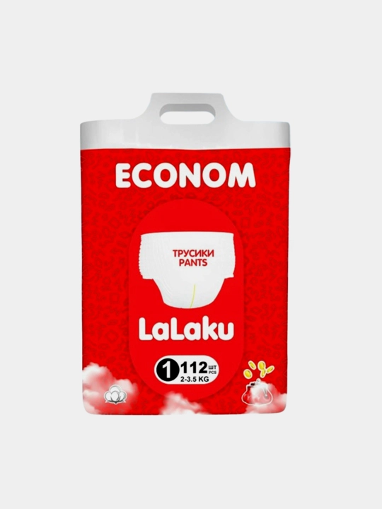 Tagliklar, LaLaku Econom, o‘lchami 1, vazni 4-14 kg, 112 dona - 