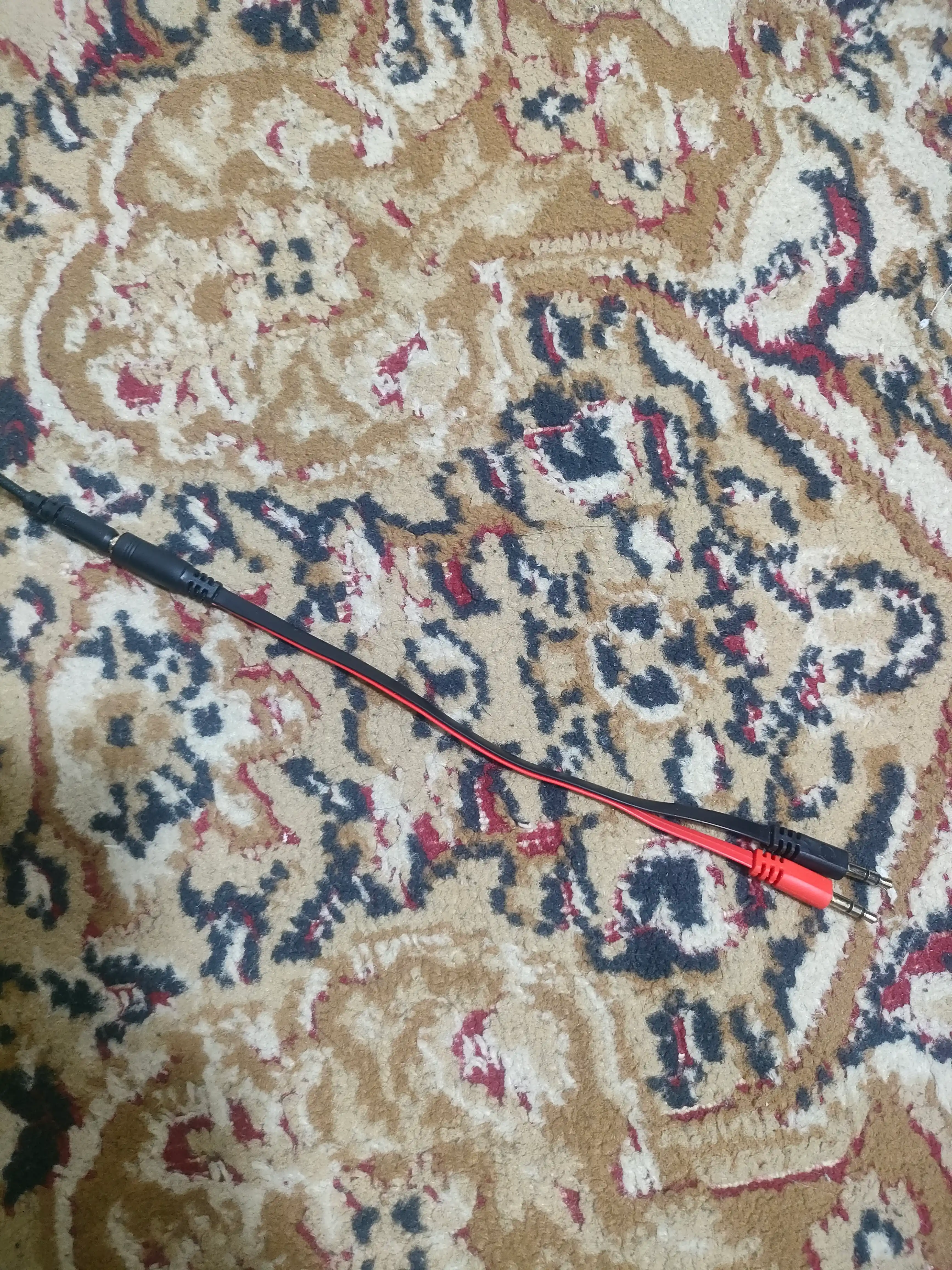 Audio adapter, eshitish vositasi uchun, AUX mini jack, 3,5 mm, ajratuvchi
