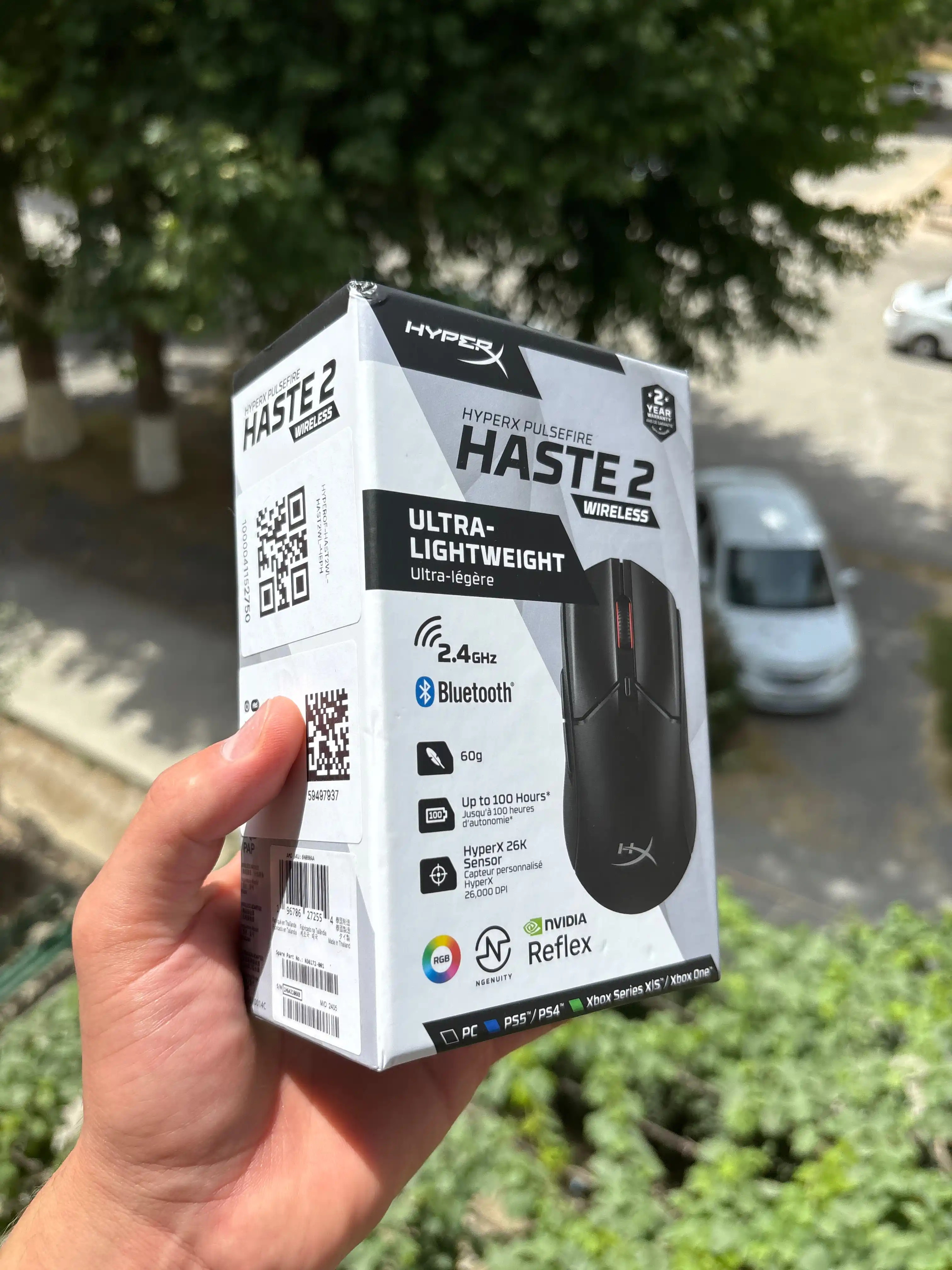 Simsiz o‘yin sichqonchasi HyperX Pulsefire Haste 2 Wireless
