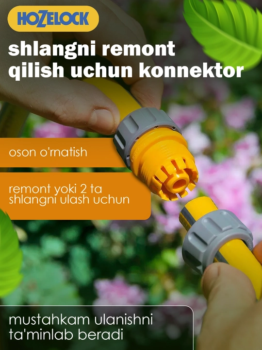 Bog‘ shlangi uchun ta’mirlash konnektori HoZelock 2100, 12,5 mm (1/2″)