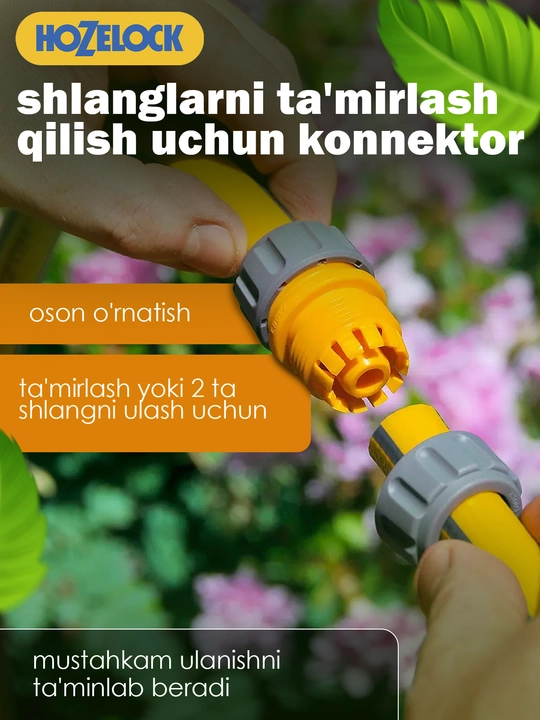 Bog‘ shlangi uchun ta’mirlash konnektori HoZelock 2200, 19 mm (3/4″)