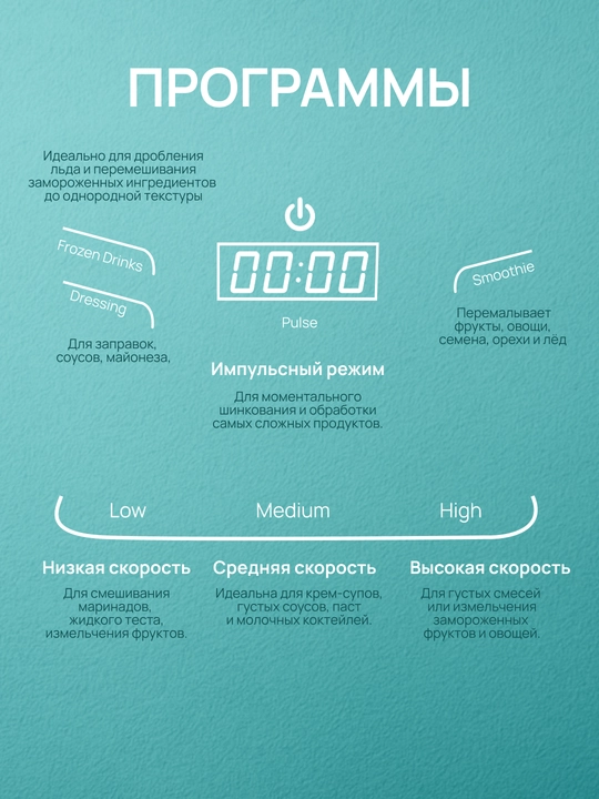 Блендер Nutribullet Triple Prep System NBF580B, 1500 Вт, 3 в 1, стационарный, чёрный