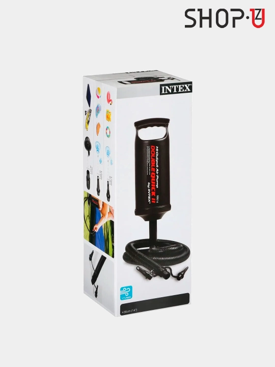 Насос ручной Intex, Double Quick III, черный