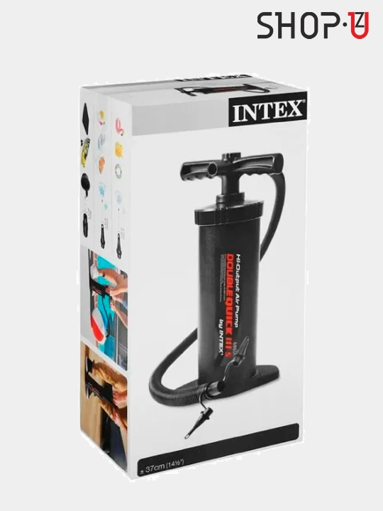 Насос ручной Intex, Double Quick III, черный