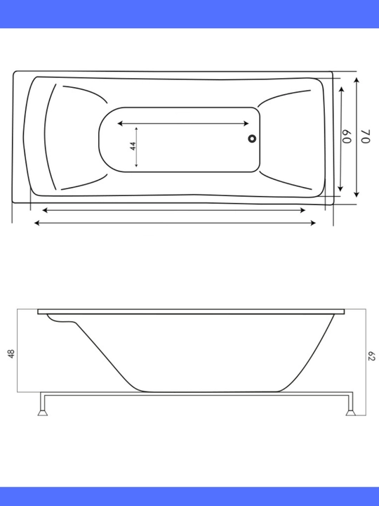 Ванна ACCORD 150х0.70