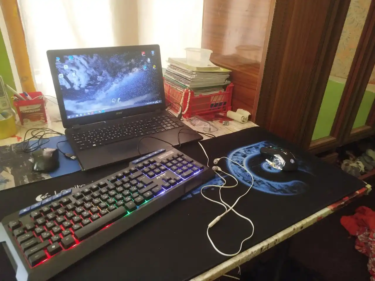 Simsiz sichqoncha o'yin va ofis uchun mos keladi G7 , RGB led bilan 3200DPI