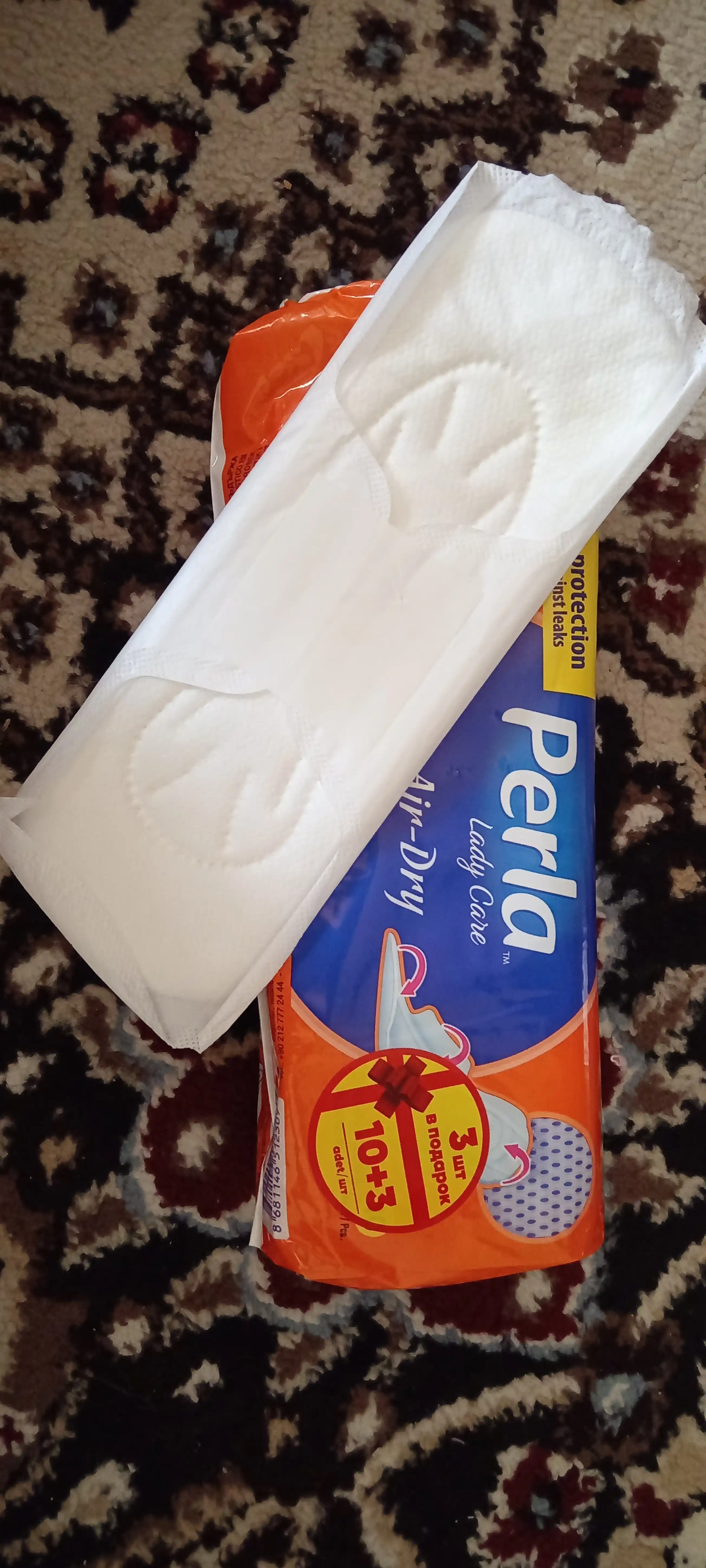AYOLLAR UCHUN PERLA CLASSIC AIR-DRY NORMAL (KISA) gigiyenik tagliklari 10 dona