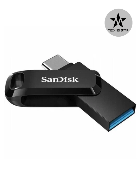 USB/Type C флешка Sandisk Ultra Dual Drive Go 512Gb, USB 3.2/ USB Type-C 400 Mb/s