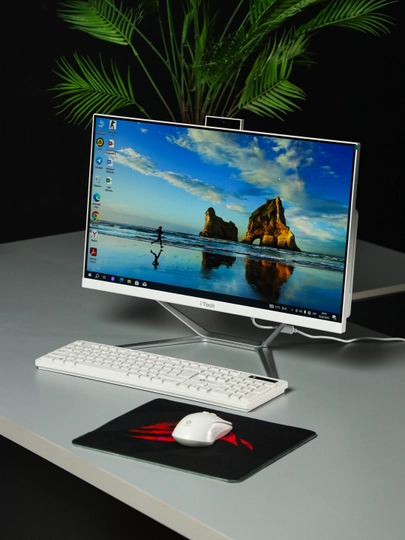 Моноблок 24 дюйма, i5 2500, DDR3 8 ГБ, SSD 256, дополнительные клавиатура и мышь