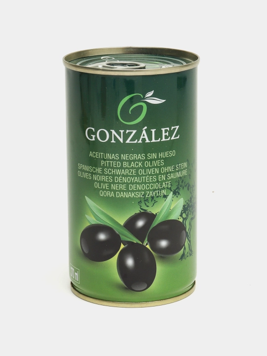 Маслины GONZALEZ черные 370 гр - 