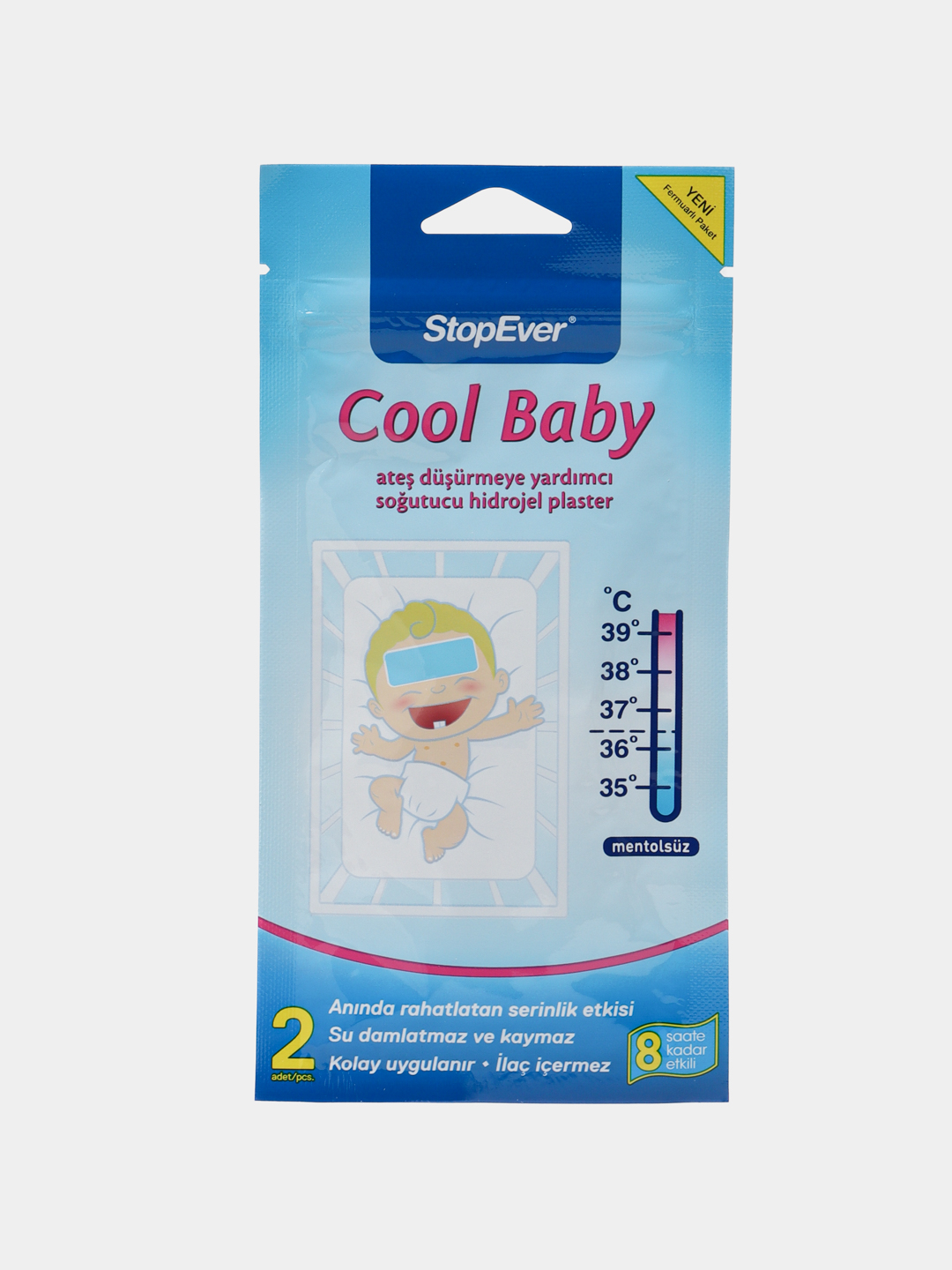Sovitish lentalari, Stopever Cool Baby, yuqori haroratga qarshi, sovuq kompress