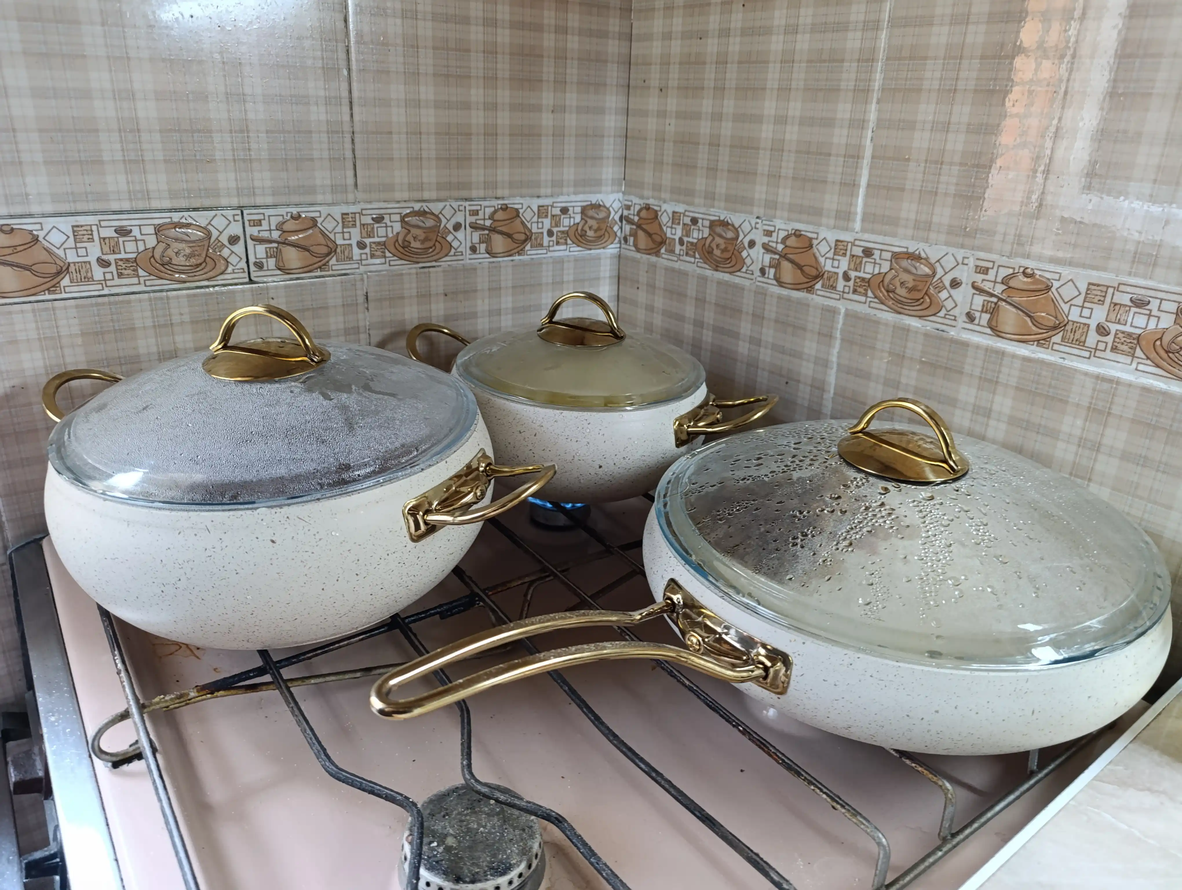 Кастрюля-жаровня O.M.S 3024 Granit Ultra 9 предметов 2.5/2.8/3.5/4.5/6.5L