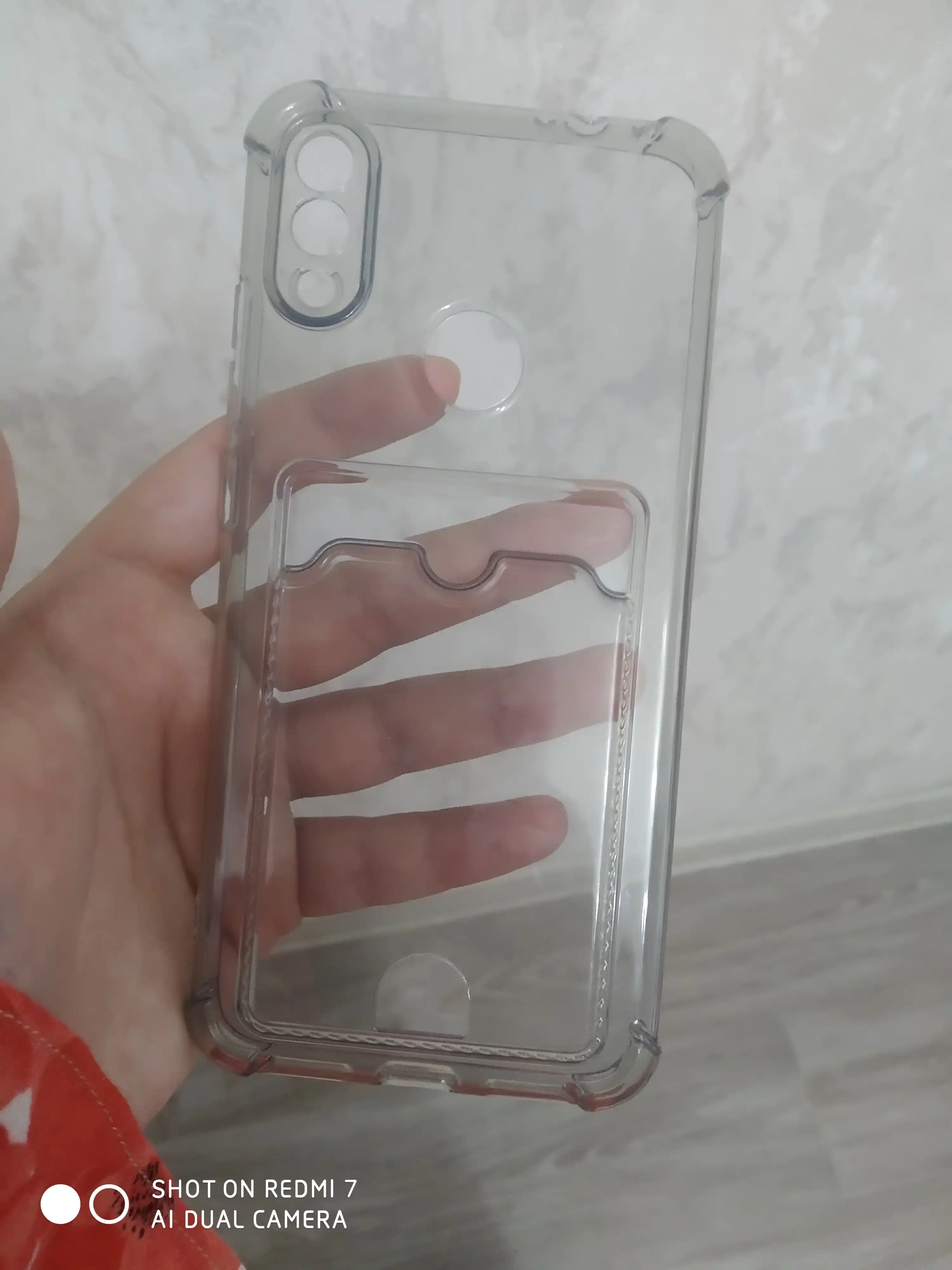 Чехол для Redmi Note 7 прозрачный, силиконовый