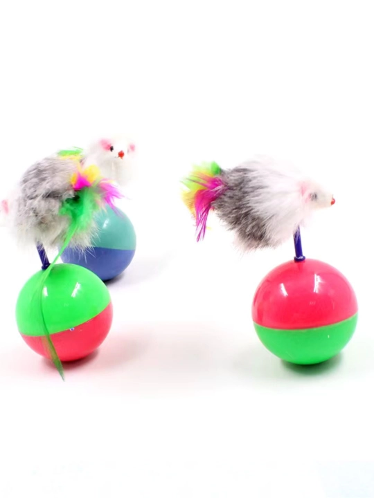 Игрушки для кошек, радужные шарики и другие виды игрушек, 1 шт рандомный