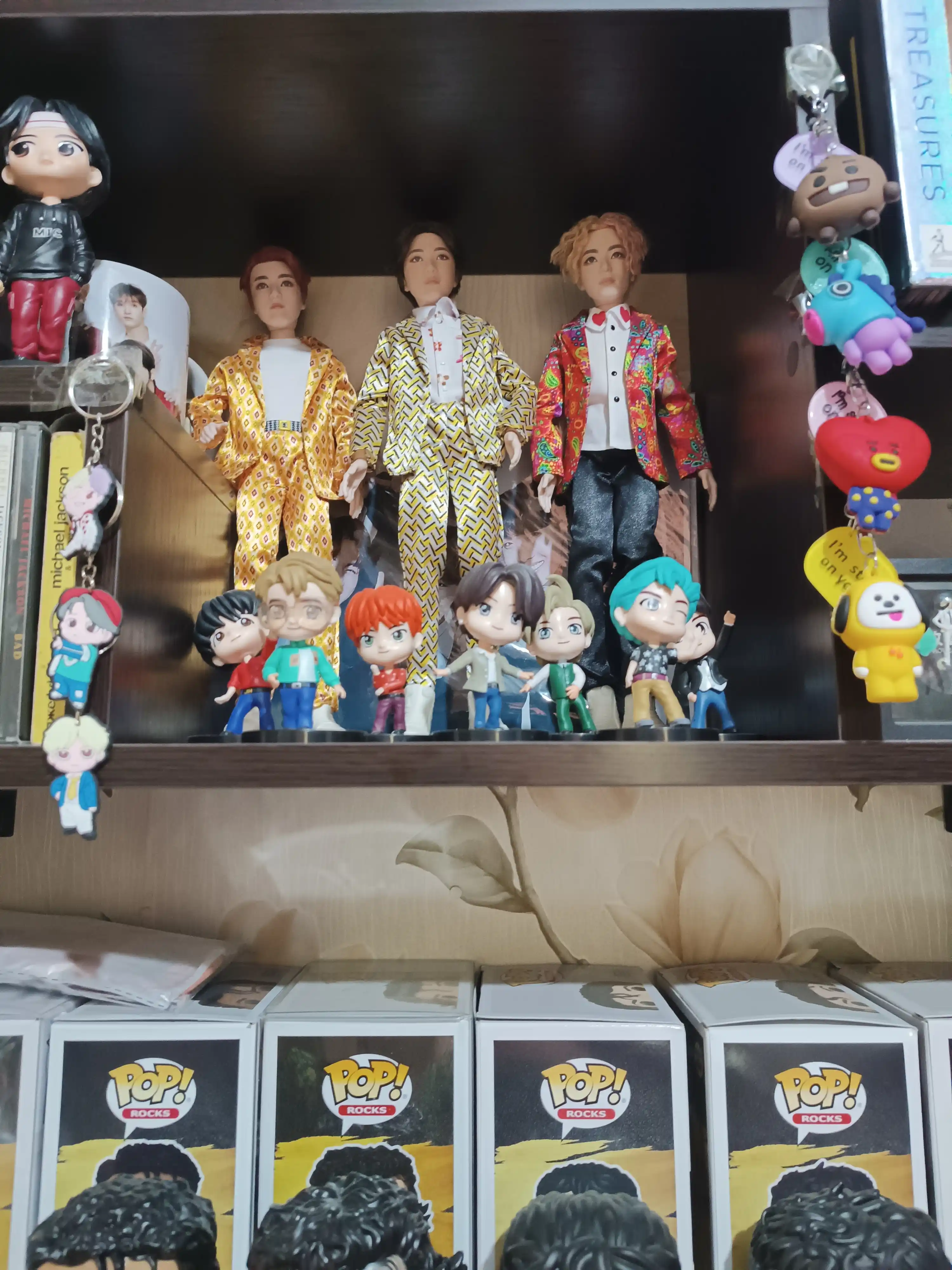 Брелки BTS из серии BT21, RJ, CHIMMY, SHOOKY, MANG, COOKY, KOYA, TATA
