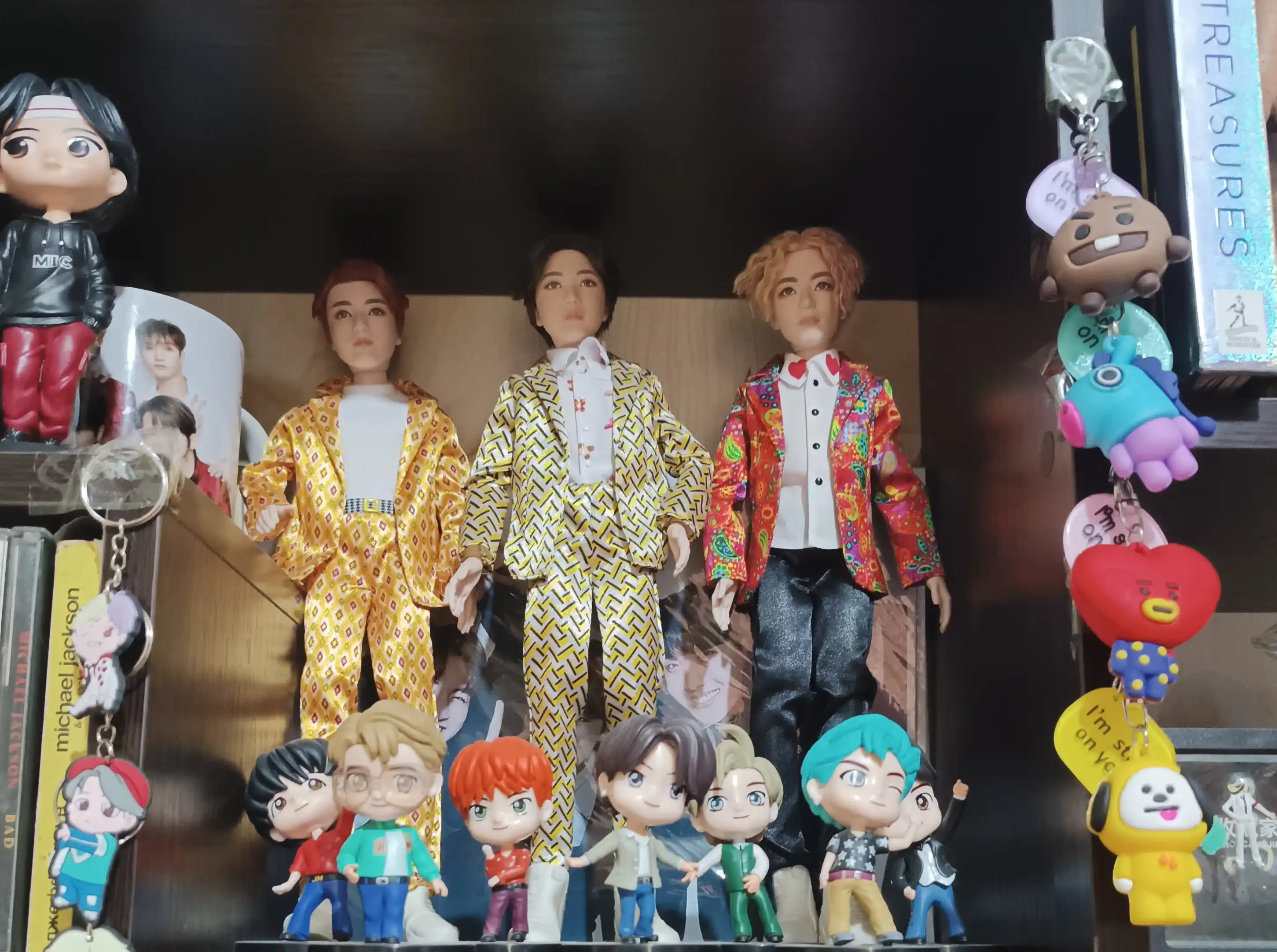 Брелки BTS из серии BT21, RJ, CHIMMY, SHOOKY, MANG, COOKY, KOYA, TATA