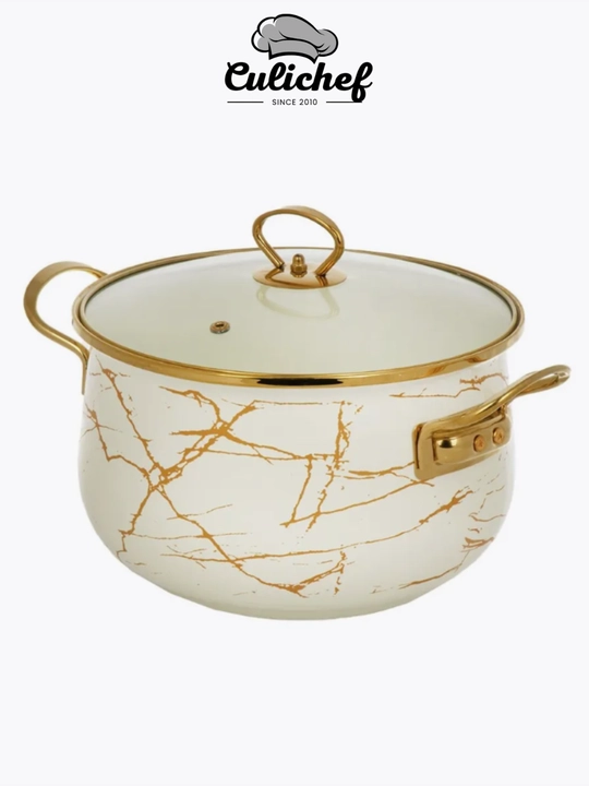 Emal qilingan sho'rva kostryulka, 18x11.5 sm,2.0 litr, 28x17 sm, 8.0 litr