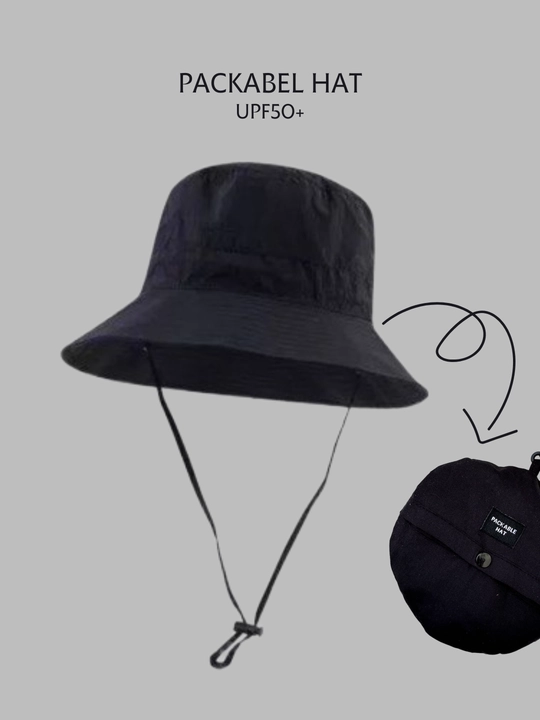 Панама складная, с широкими полями, Packable Hat - 