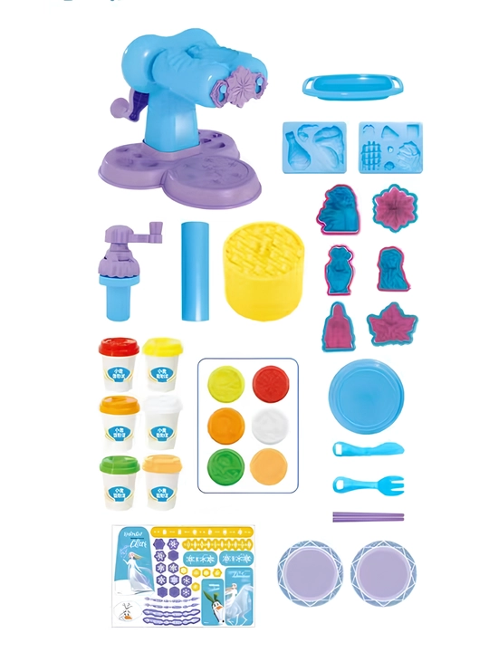 Play-Doh yumshoq plastilin to'plami muzlatilgan, shirinliklarni modellashtirish to'plami