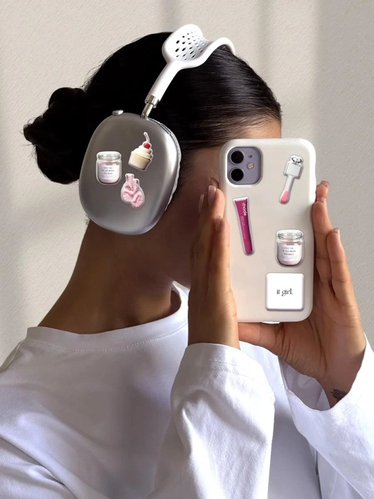 Наклейка 3D стикер для телефона, iPhone, ноутбука и наушников