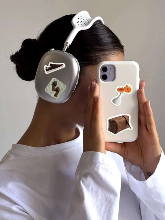Наклейка 3D стикер для телефона, iPhone, ноутбука и наушников