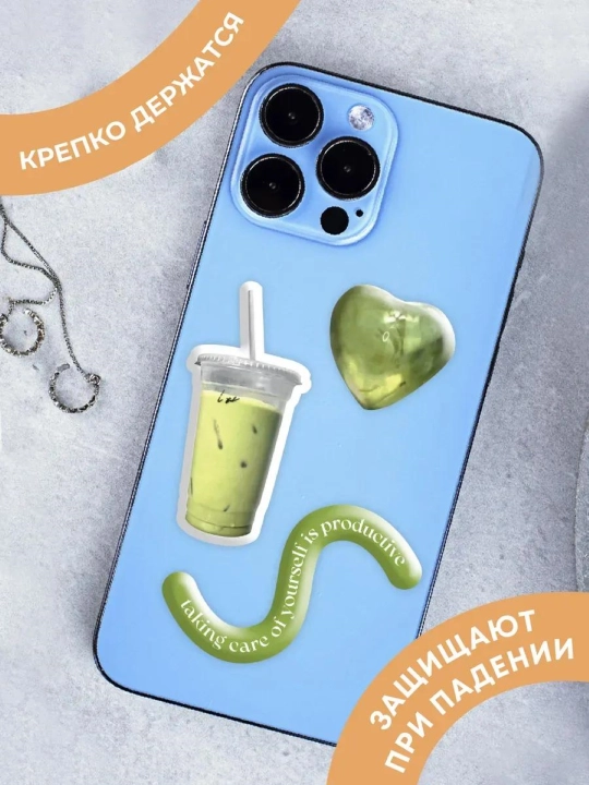Наклейка 3D стикер для телефона, iPhone, ноутбука и наушников
