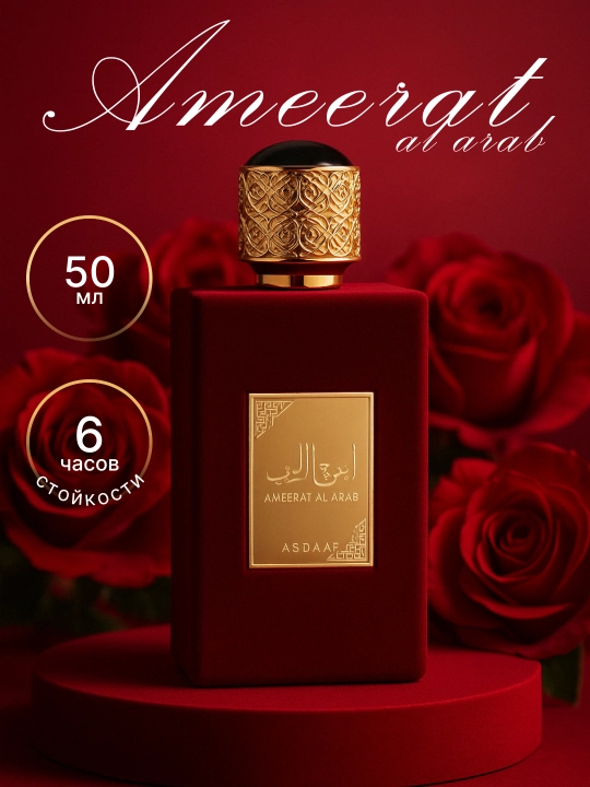 Ameerat Al Arab ayollar parfyumlangan suvi, 50 ml - 