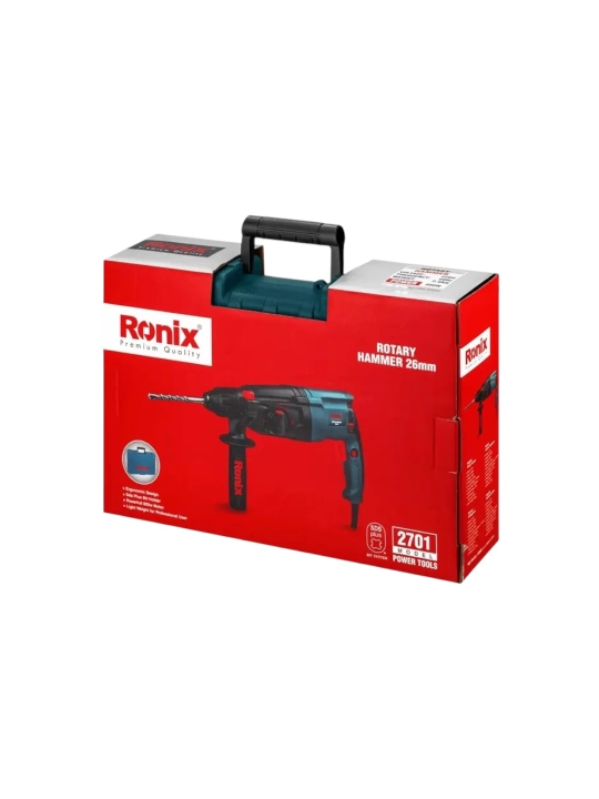 Professional perforator Ronix 2701, 800 Vt, SDS Plus, Germaniya, 1 yil kafolat