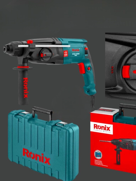 Professional perforator Ronix 2701, 800 Vt, SDS Plus, Germaniya, 1 yil kafolat - 