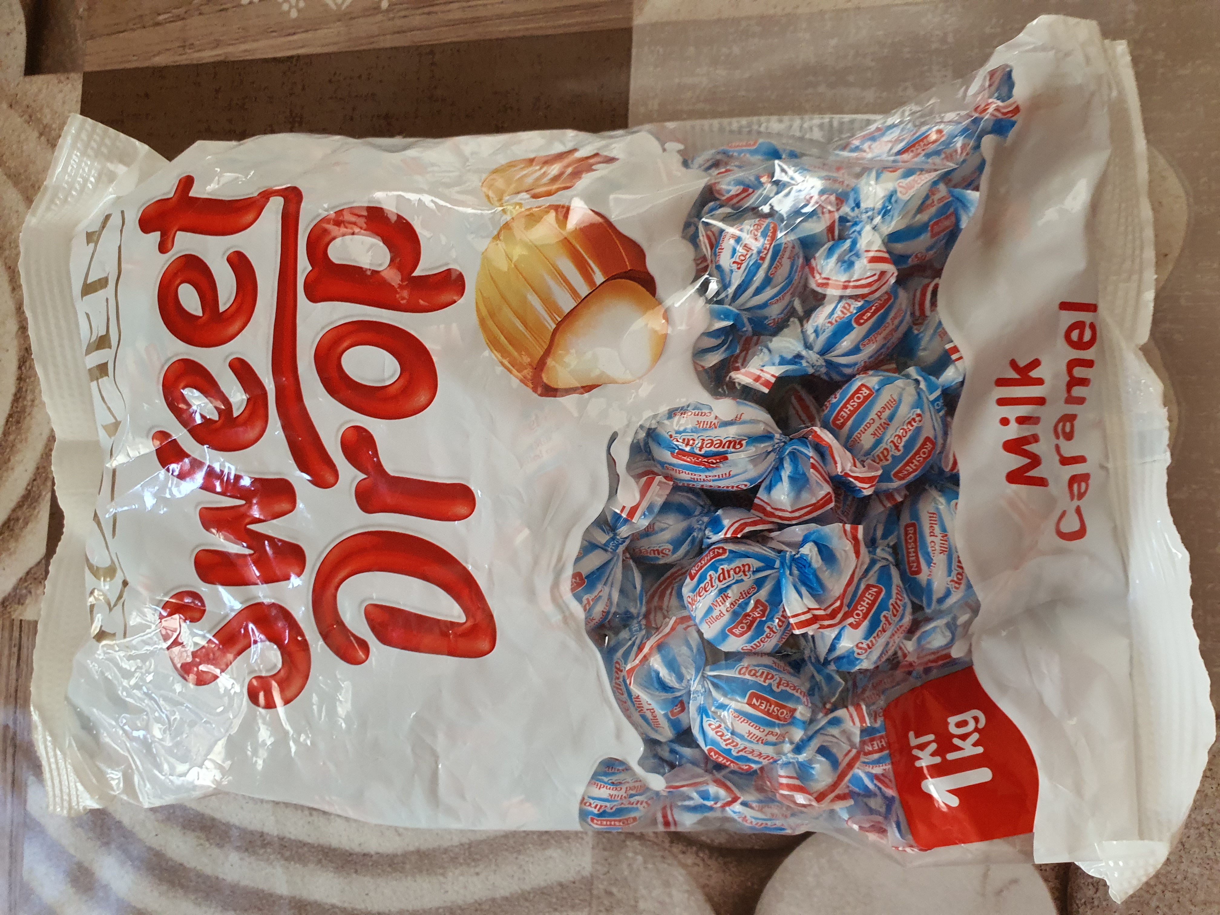 Shirinliklar Roshen suti tomchi, 1 kg