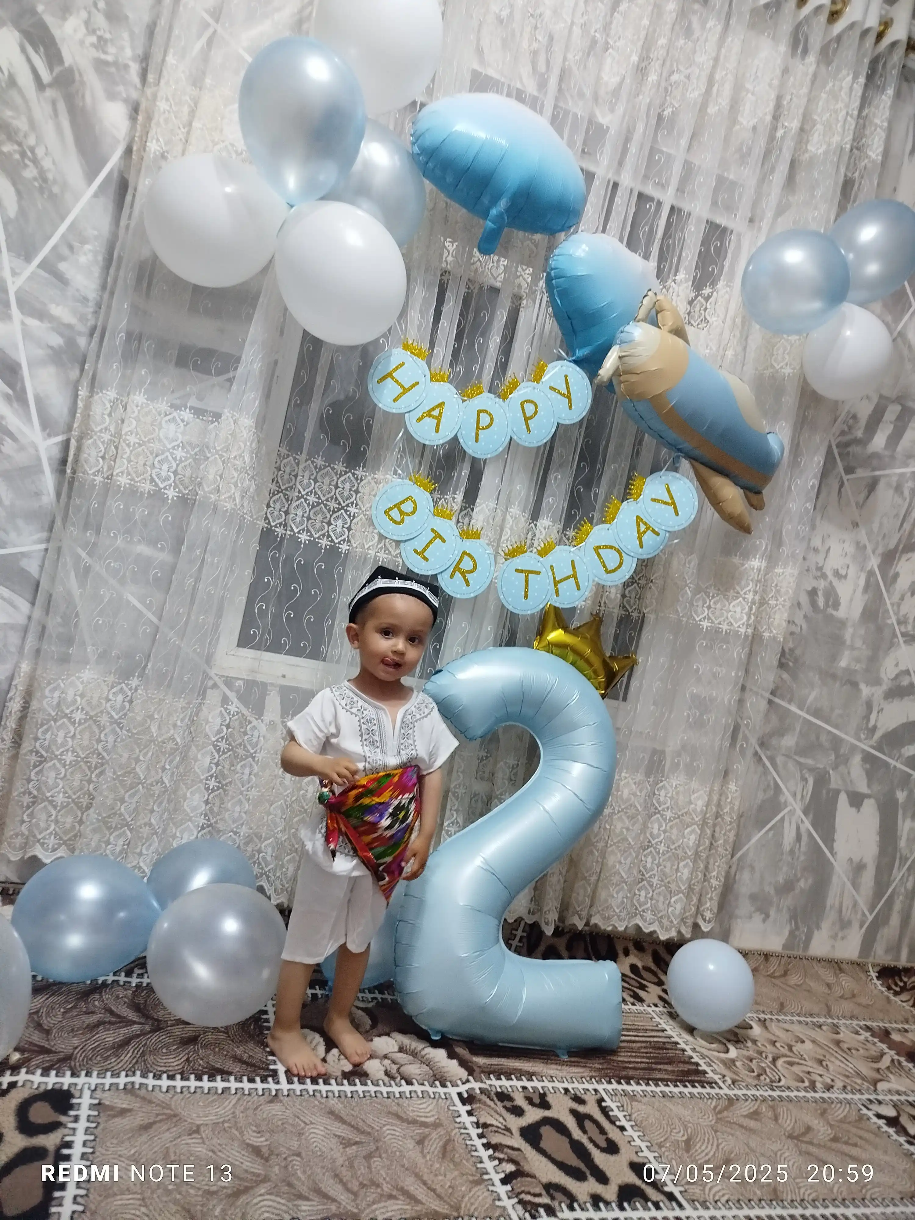 Гирлянда С днем рождения растяжка флажки Happy Birthday