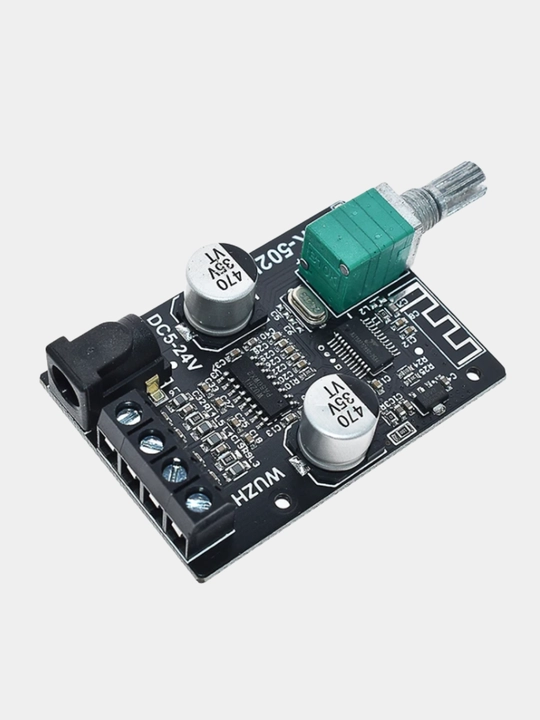 ZK-502L — мини Bluetooth усилитель звука 2×50 Вт, цифровой стерео модуль