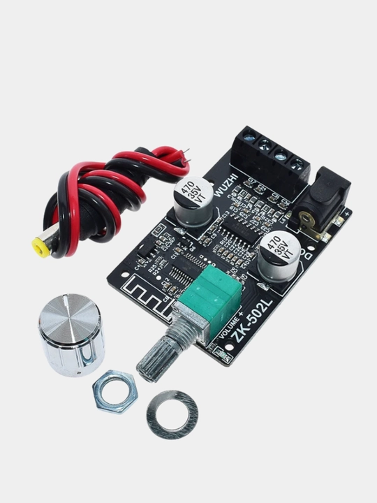 ZK-502L — мини Bluetooth усилитель звука 2×50 Вт, цифровой стерео модуль