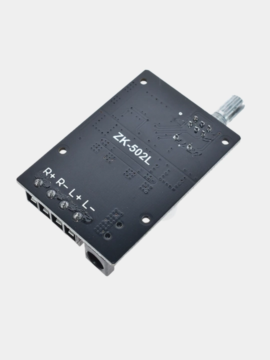 ZK-502L — мини Bluetooth усилитель звука 2×50 Вт, цифровой стерео модуль