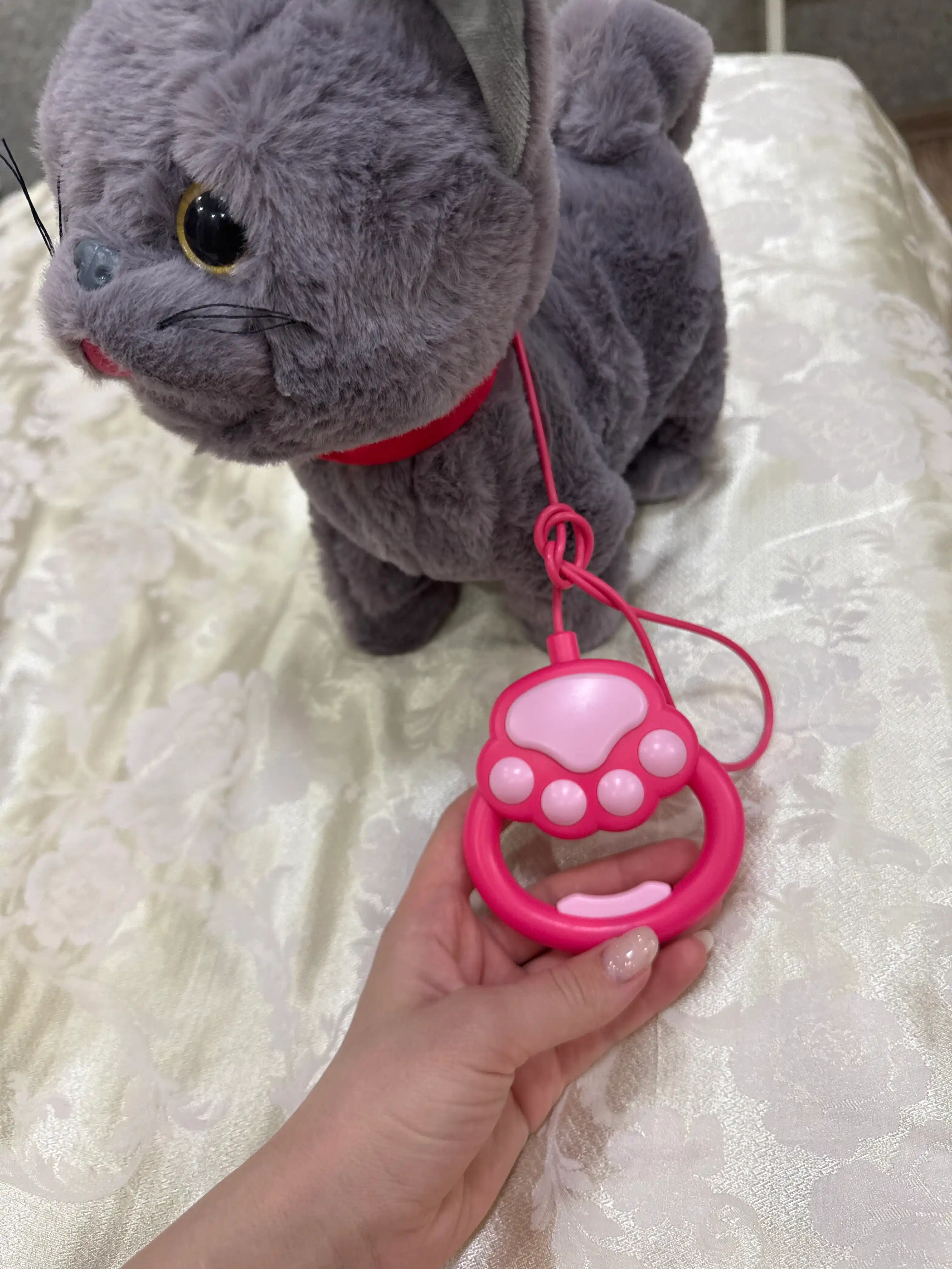 Котенок игрушка интерактивная, кошка робот, собачка робот, умный кот ходит, мяукает, лает 