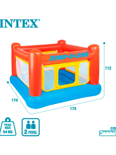 Детский надувной батут "Jump-O-Lene" Intex 48260, 174х174х112 см