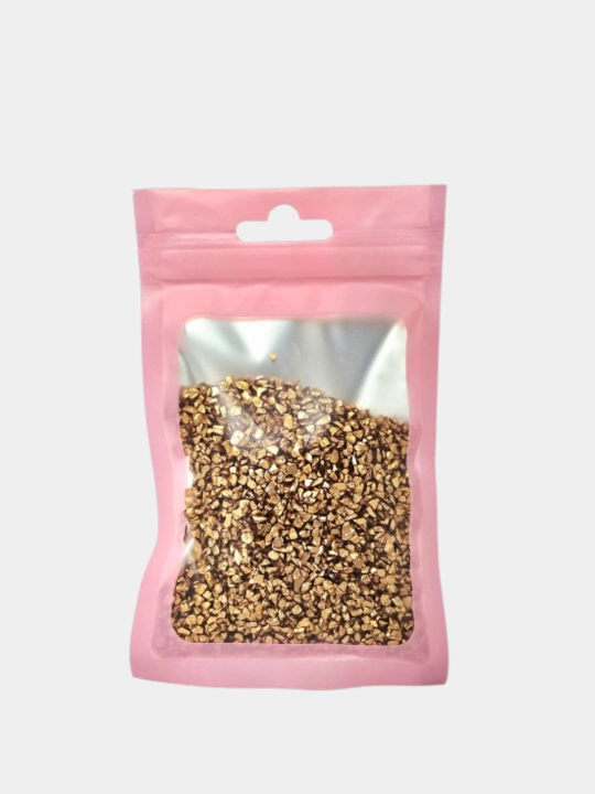 Gips, qatron uchun bezak toshlari, shisha siniqlari, 50 gr