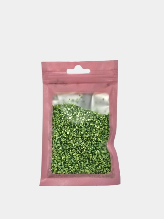 Gips, qatron uchun bezak toshlari, shisha siniqlari, 50 gr