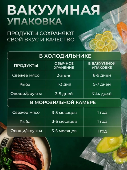 Vakuumli paketlar, taram-taram o‘ram