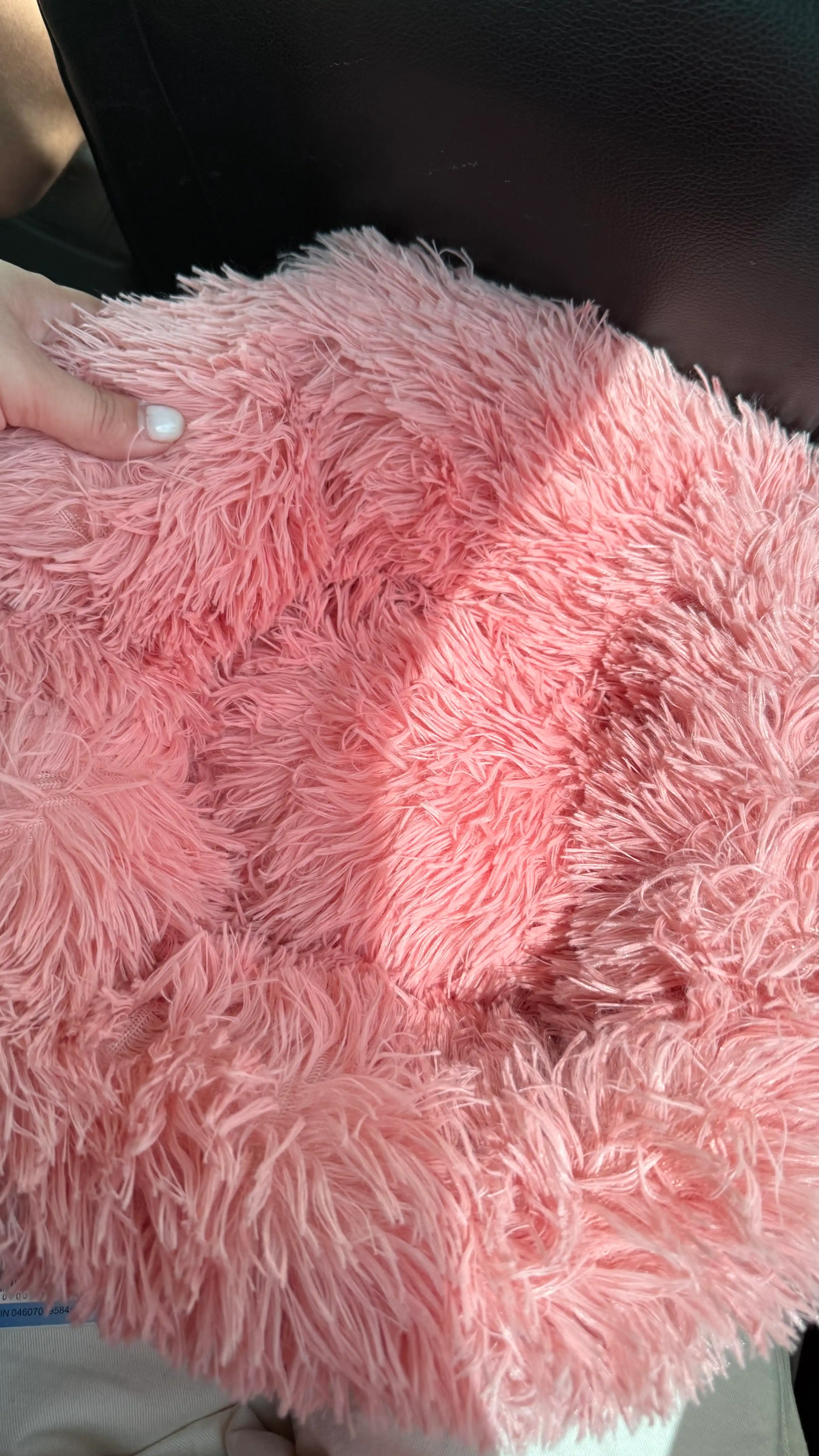 Пушистая лежанка для кошек и собак BOBRIKGORA, мягкий меховой лежак S/L