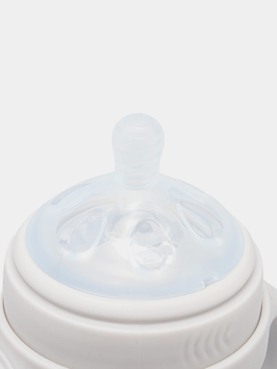 BabyLand tabiiy silikonli butilka, chaqaloqlarni ovqatlantirish uchun, 125, 260 ml hajmli