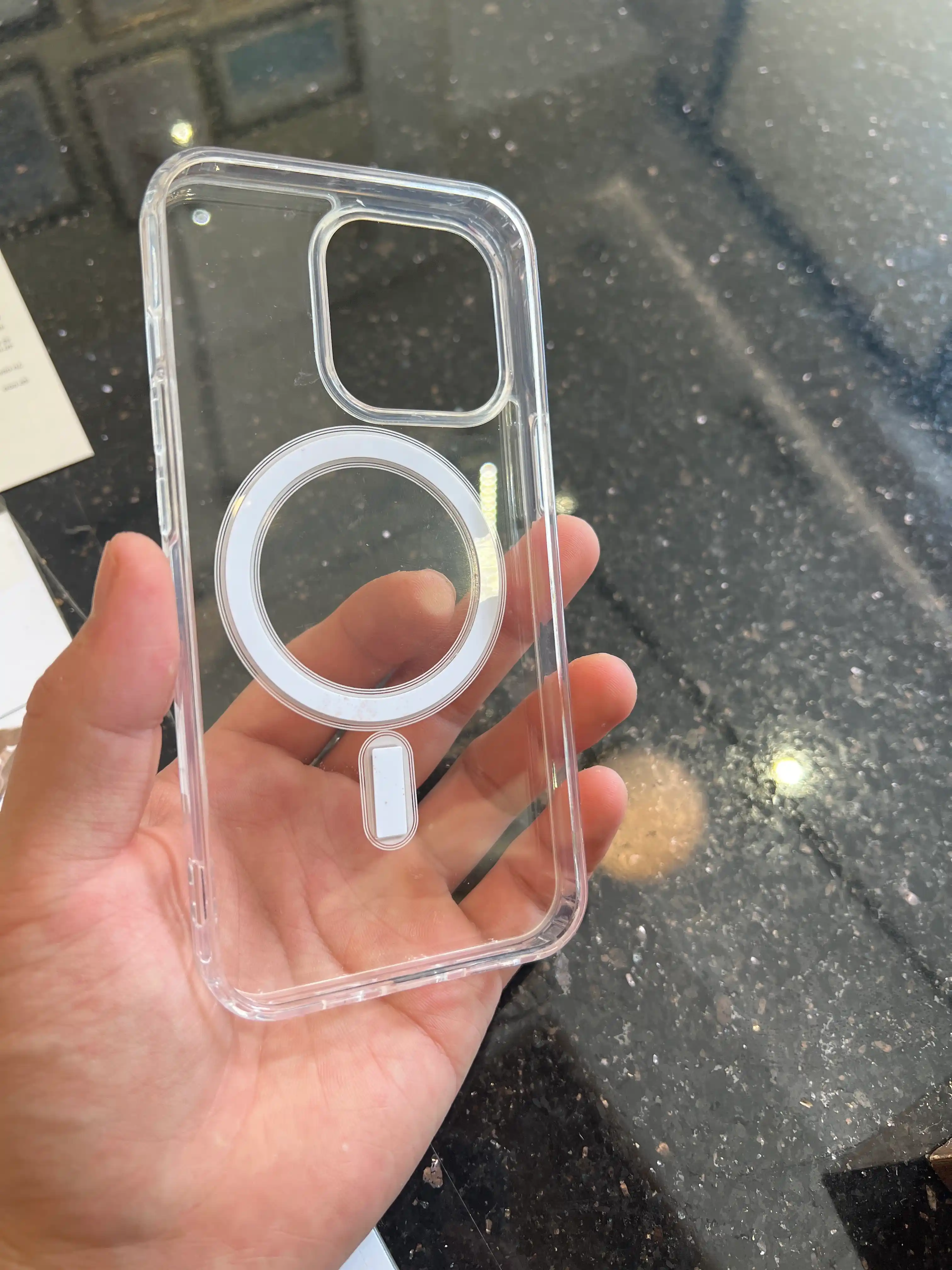 Чехол MagSafe для iPhone X,11, 12, 13, 14, 15, 16, 17 Pro,Max,Plus,Mini,Air прозрачный